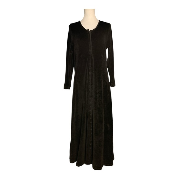 Vintage Flax by Jeanne Engelhart Velvet Maxi Dress Size M - Picture 1 of 7